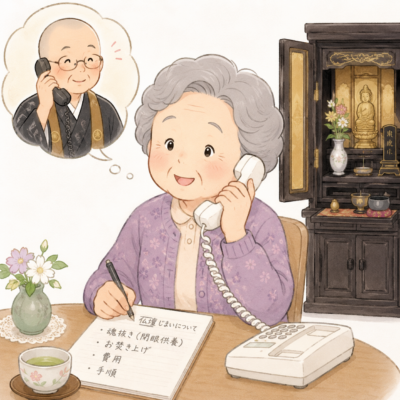 仏壇じまい電話で問い合わせ